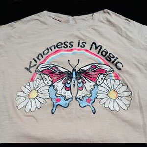 'Kindness is Magic' Butterfly Crop by BOHO